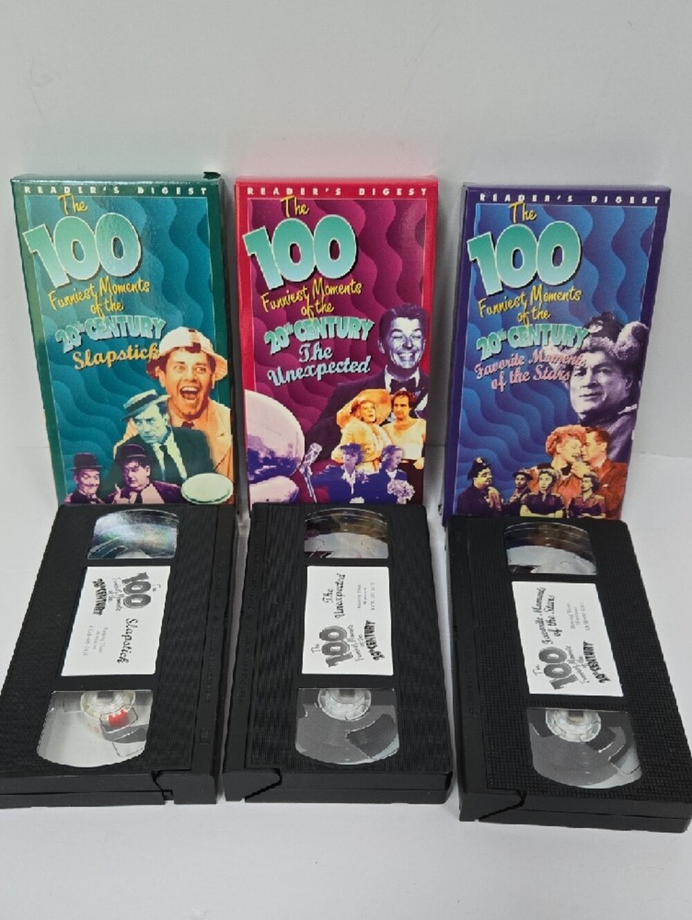 100 Funniest Moments Of The 20th Century Reader's Digest VHS Set Of 3